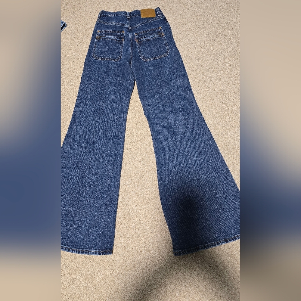Ribcage Bells Vintage Women's Jeans - Blue - Picture 3 of 4